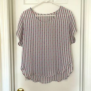 White stripe designed women’s blouse